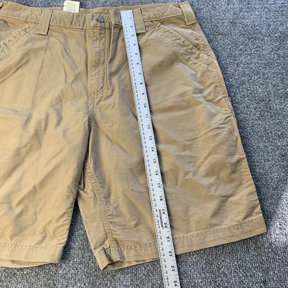 Vintage Carhartt Shorts Mens 38 Brown B147 DKH Utility Carpenter Work Cotton - Picture 5 of 16